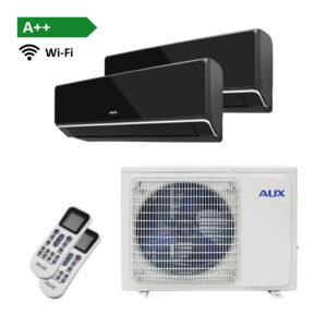 AUX Multi-split unit airco 12kW met 5 x 3,5kW binnenunits Zwart