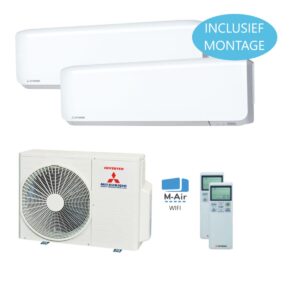 Mitsubishi Multi 2 / SCM-60 + 1x SRK-20ZS-WF + 1x SRK-50ZS-WF