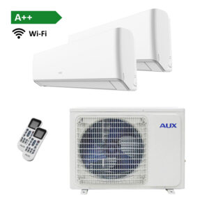 AUX Multi-split unit airco 5.0kW met 2 x 2,5kW binnenunits White