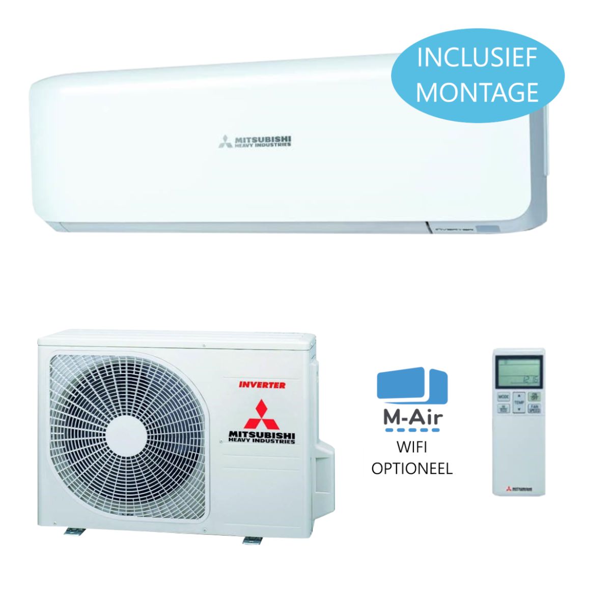 Mitsubishi SRK-25ZS-W single-split wandunit